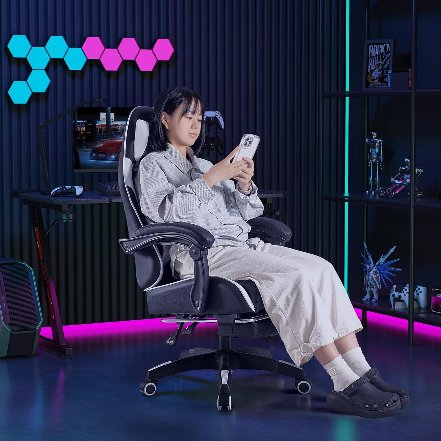 楽天市場】ゲーミングチェア calmzen ファブリス ファブリック