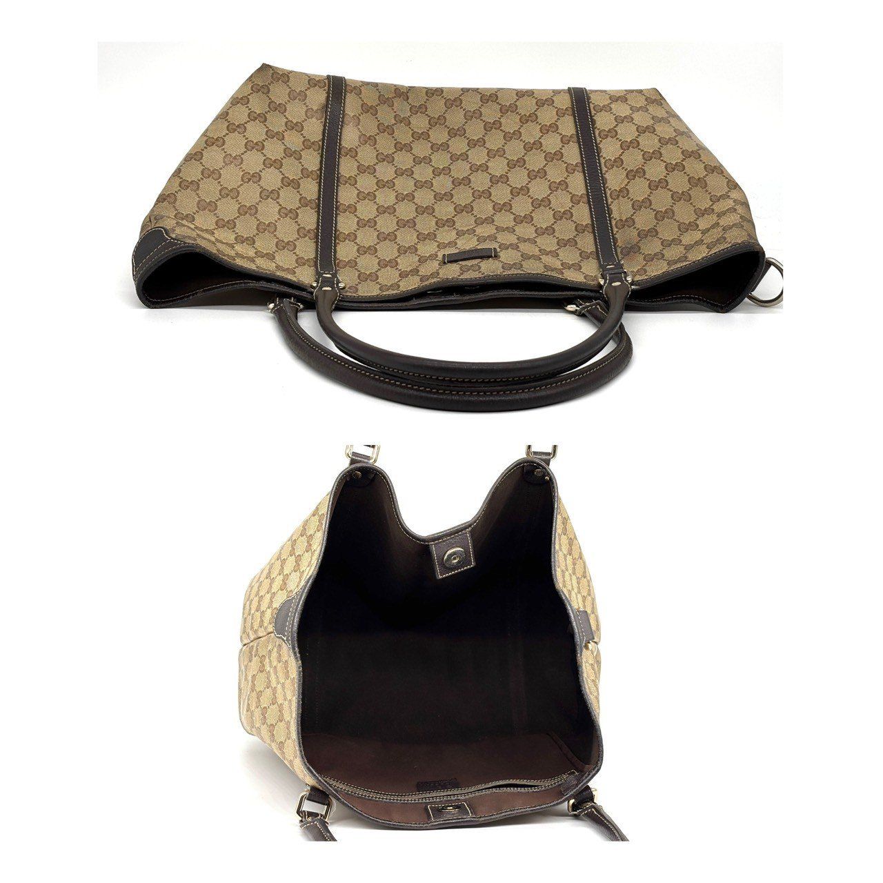 グッチ　トートバッグ　GGスプリーム　PVC 大容量　A4 肩掛 GUCCI - グッチ トートバッグ 大容量 A4収納可 GGスプリーム
