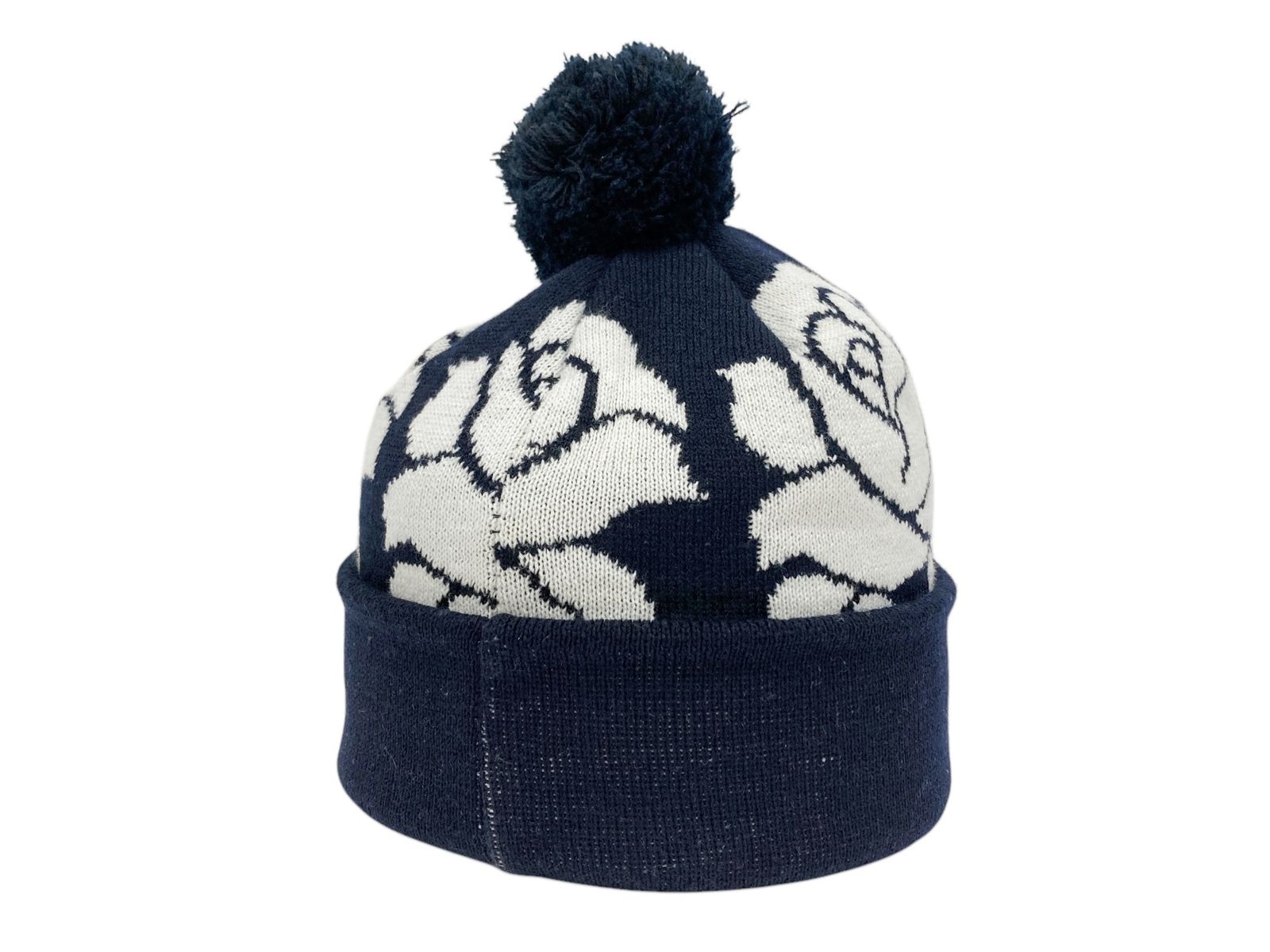 Supreme ローズ柄 ニット帽 Supreme (シュプリーム) 22AW Rose Beanie ポンポン付き ローズ