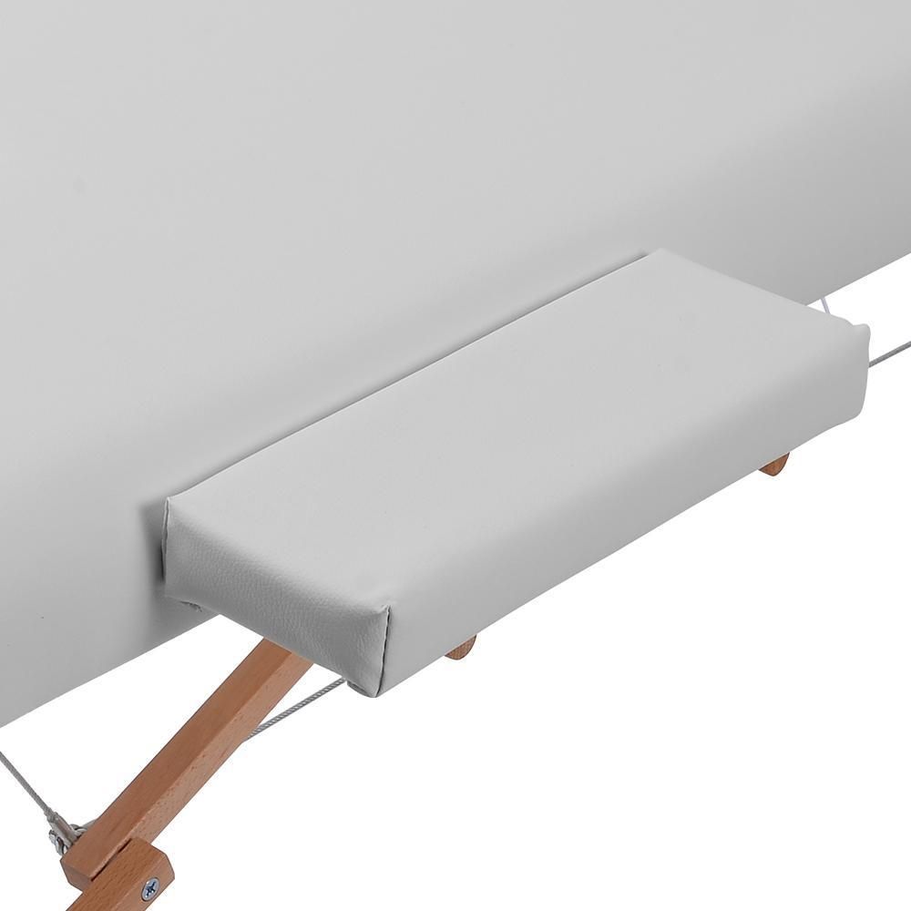 ホワイト】マッサージベッド折りたたみ コンパクト超軽量エステベッド