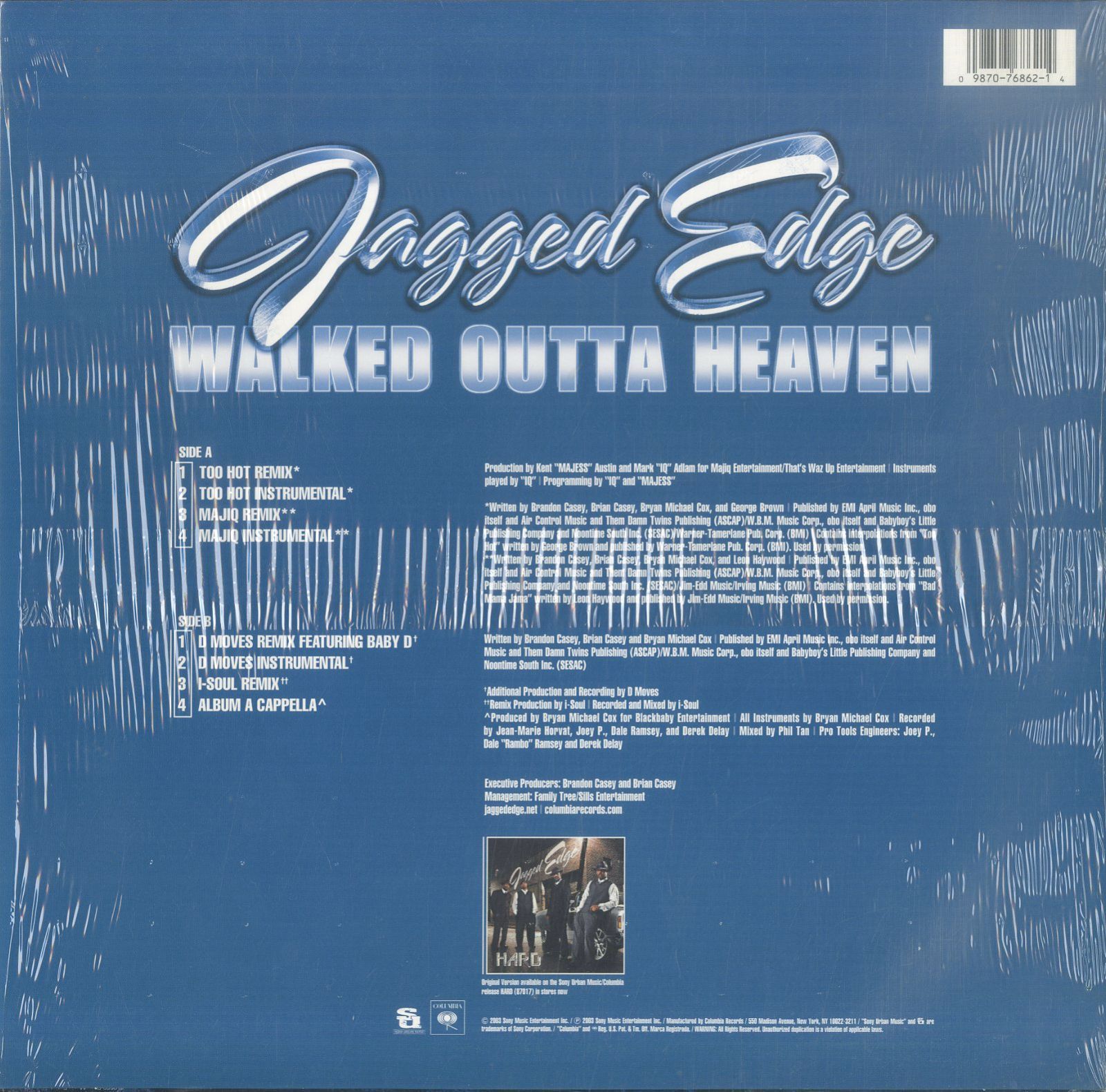 12インチ1枚 / ジャギド・エッジ(JAGGED EDGE) / Walked Outta