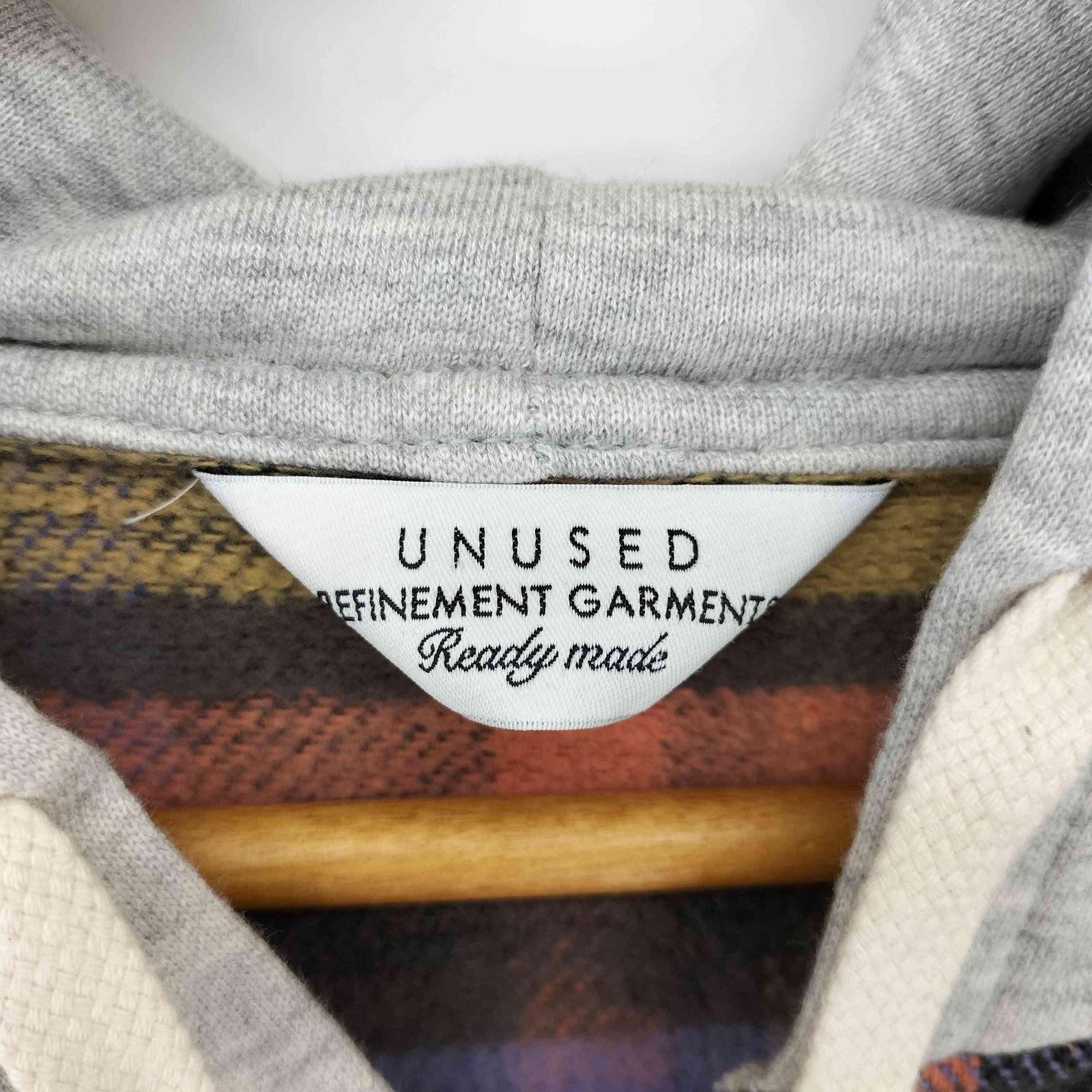 アンユーズド UNUSED hooded check shirt メンズ JPN：3 - メルカリ
