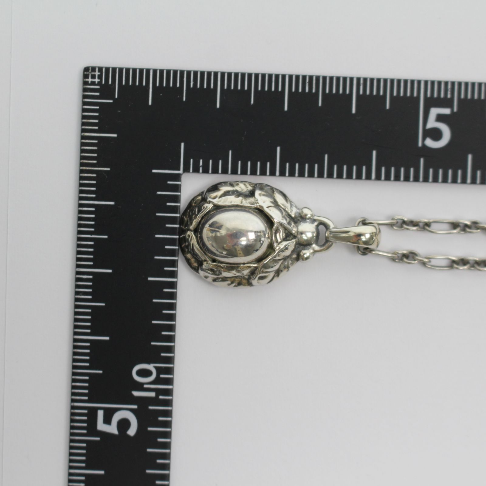 ★39002:希少 ジョージジェンセン SV925 1997年 イヤーペンダント ネックレス 中古GEORG JENSEN ジョージジェンセン 1997 ヘリテージ