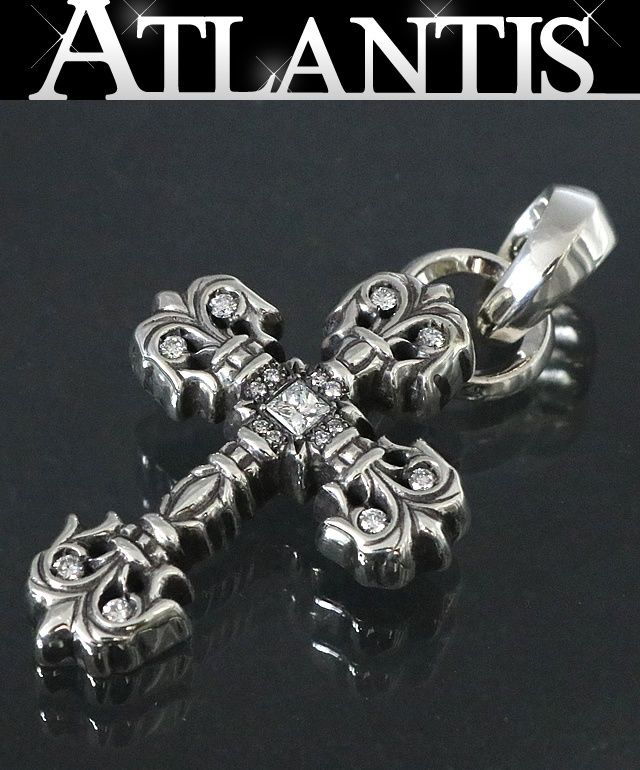 銀座店 銀座 クロムハーツ フィリグリークロス XS ベイル ネックレス