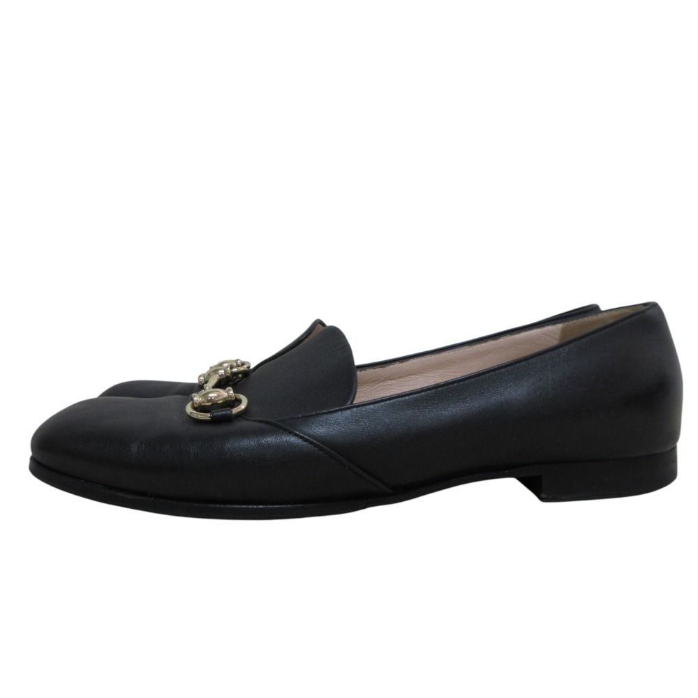 良品 GUCCI グッチ ホースビット レザー ローファー スリッポン