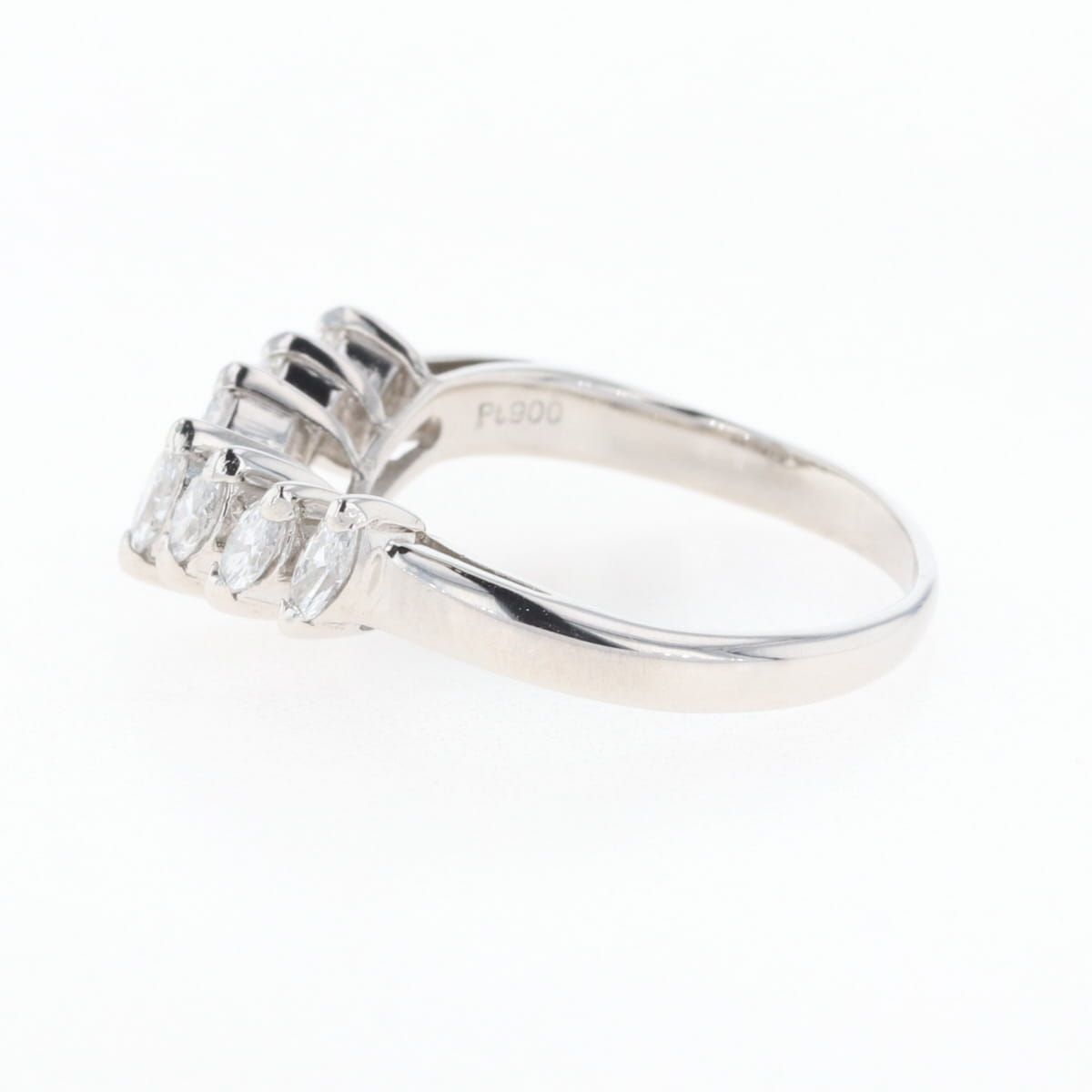 メレダイヤ デザインリング プラチナ 指輪 リング 9号 Pt900  