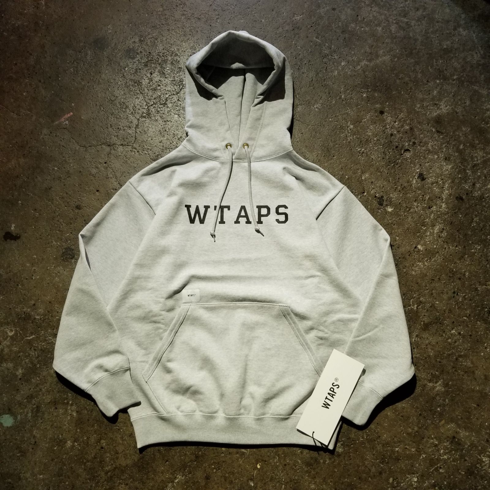 WTAPS 25ss ACADEMY / HOODY / COTTON ASH GRAY 02 ダブル