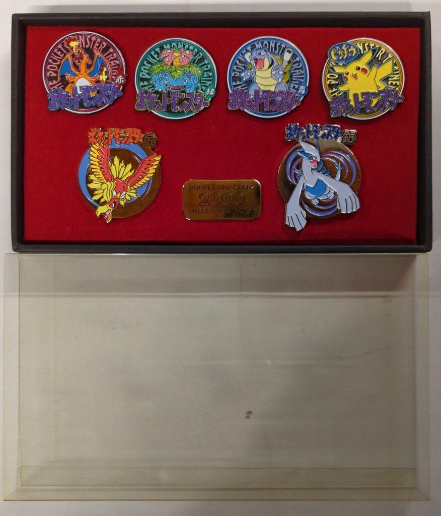 ポケットモンスター ミレニアムバッジ 6個セット シルバーの箱付き6箱