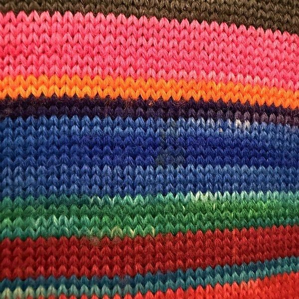 MORIOKA SACHIKO　ニットロングワンピース　ウールコットン　長袖 wnc モリオカサチコ 森岡幸子 ワンピース マルチ ニット ボーダー