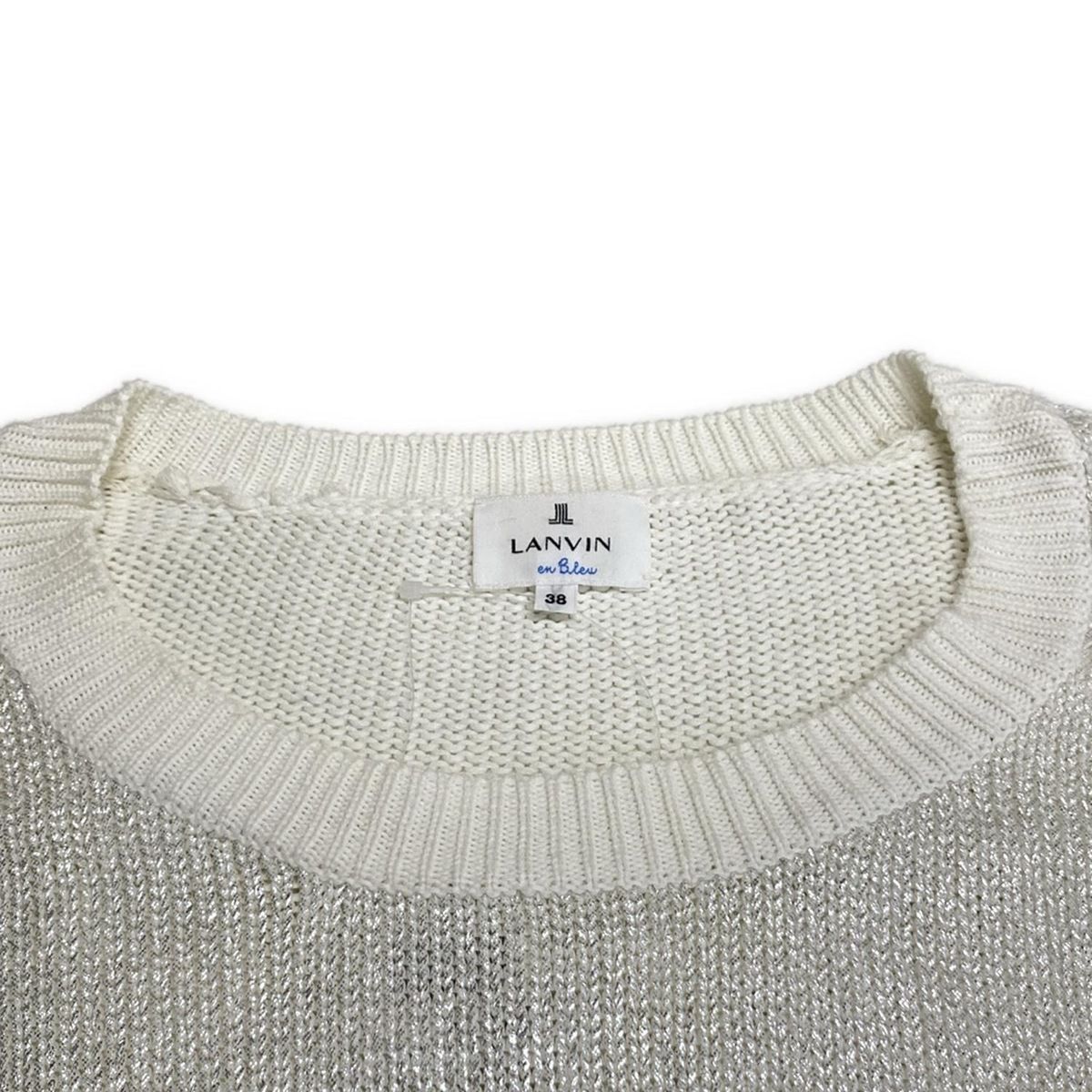 LANVIN en Bleu(ランバンオンブルー) 長袖セーター サイズ38 M