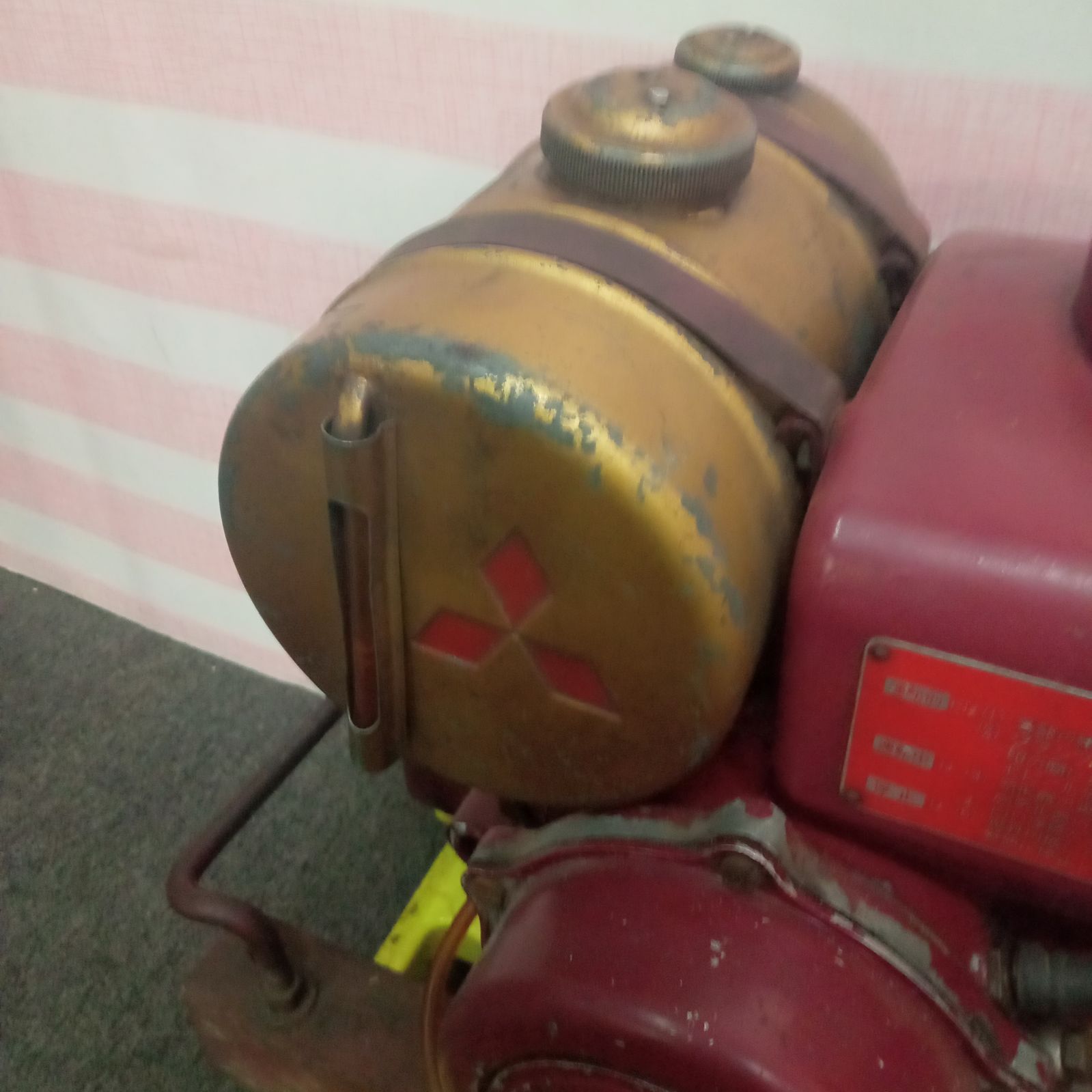 カツラ　ミツビシ？　発動機 かつら石油発動機を修理する！Mitsubishi old engine repair