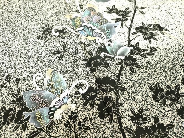 平和屋着物○訪問着 絞り 辻が花 舞蝶文 金銀彩 正絹 逸品 DAAS3860ps