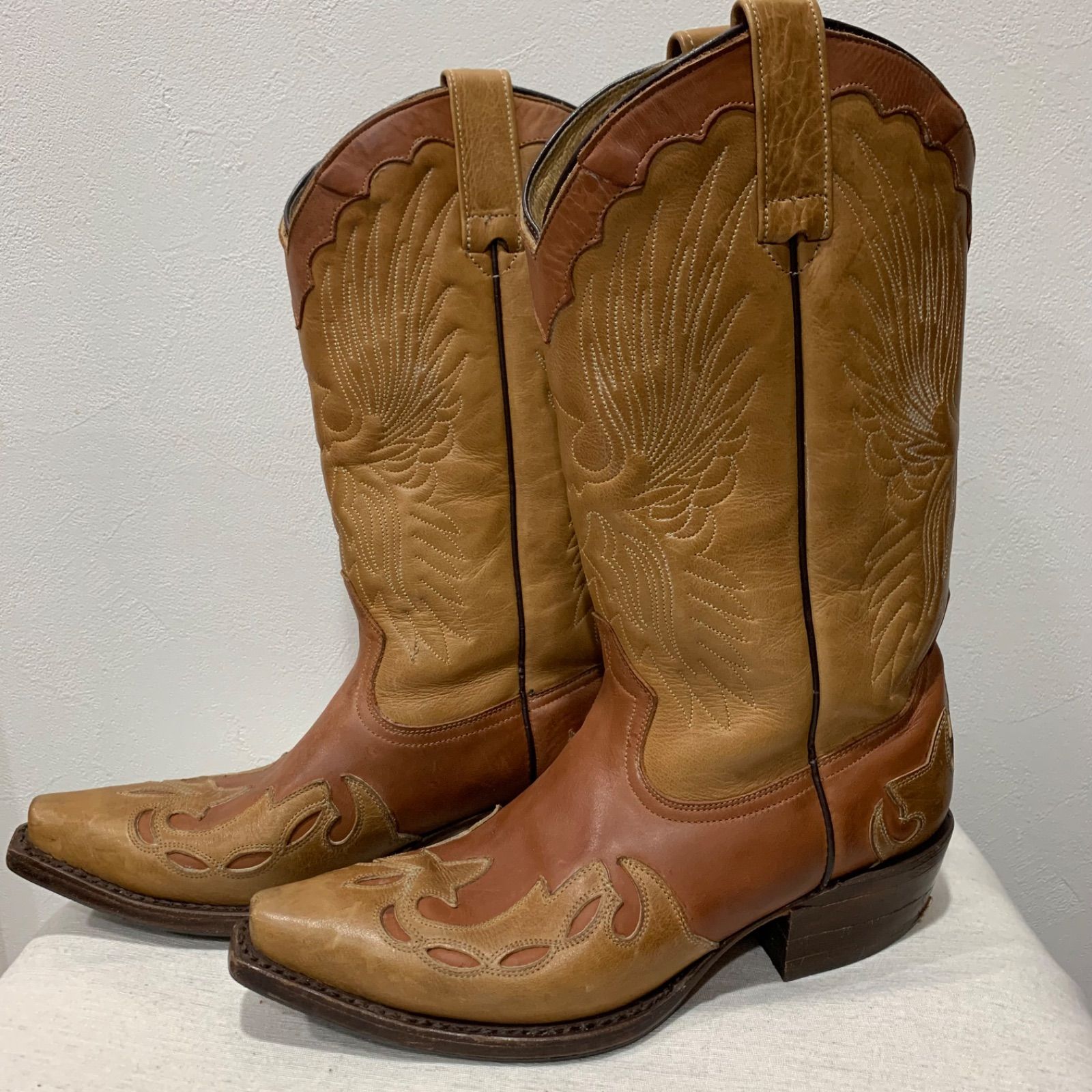 ADAM'S BOOTS ウエスタン ブーツ レザー メキシコ Vintage ADAM ADAM'S BOOTS ウエスタン ブーツ レザー メキシコ Vintage ADAM