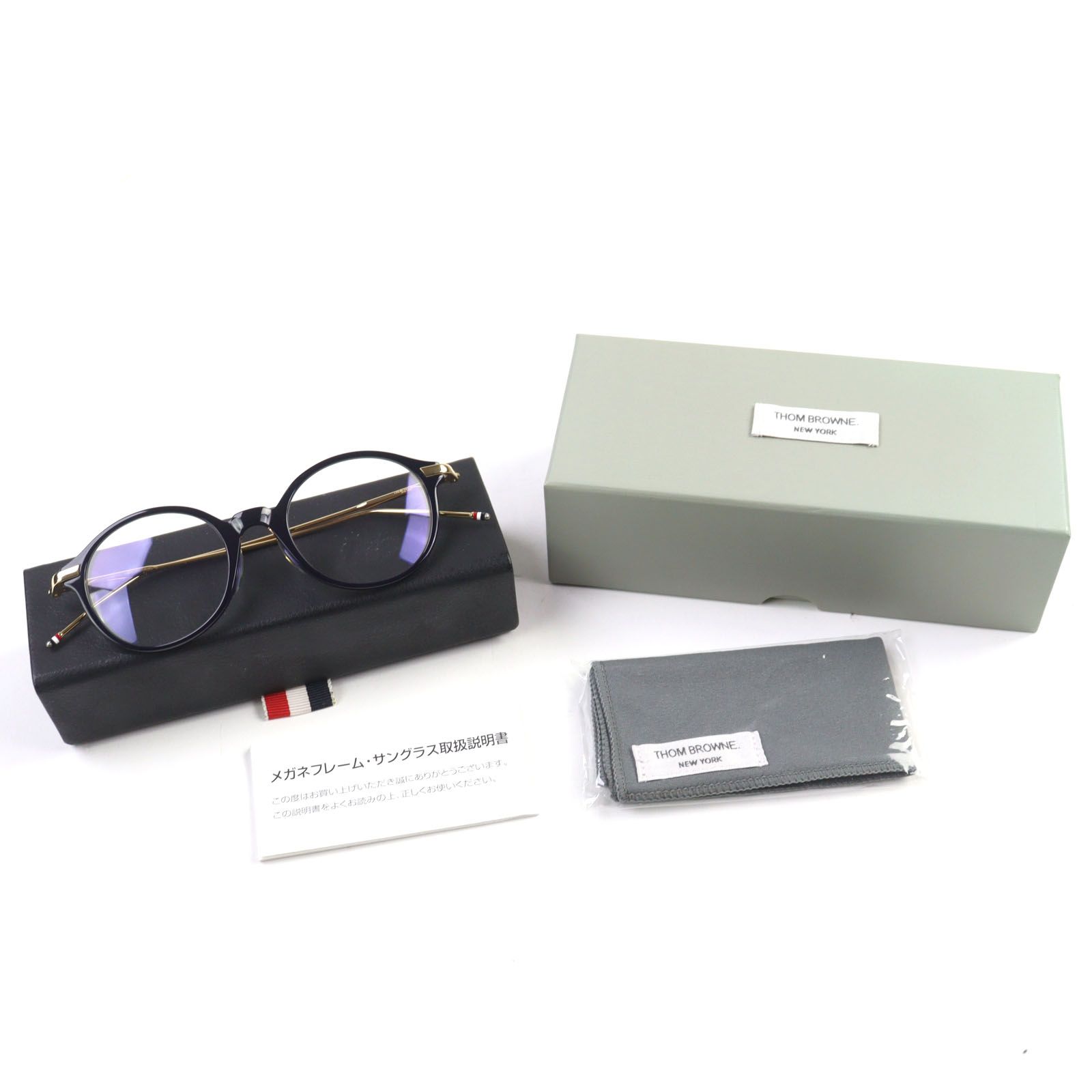 THOM BROWNE トムブラウン メンズ アイウェア 極美品○THOM BROWNE