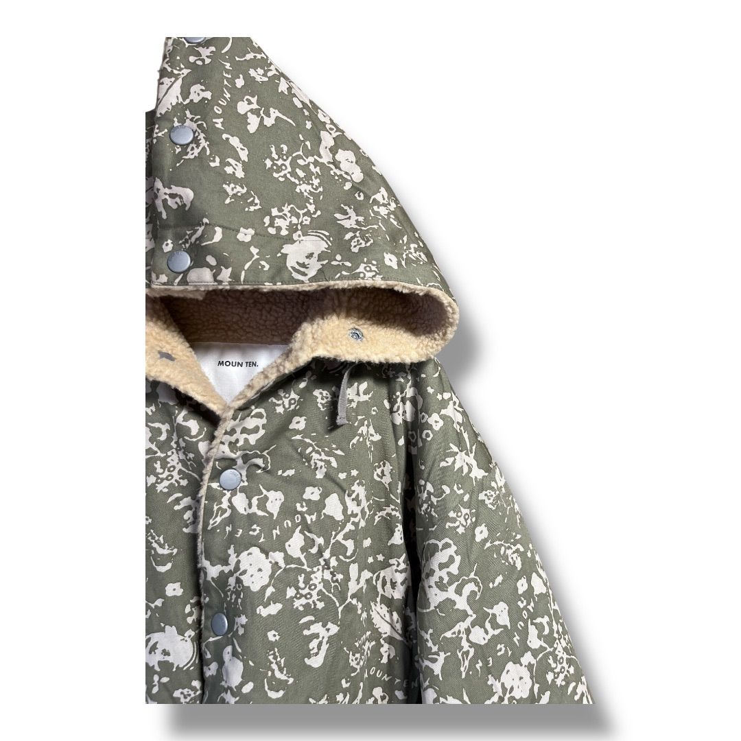 ジャケット・ブルゾン MOUN TEN. leaf camo x boa sailor hoodie MOUN TEN. マウンテン リバーシブルブルゾン リーフカモフラ柄