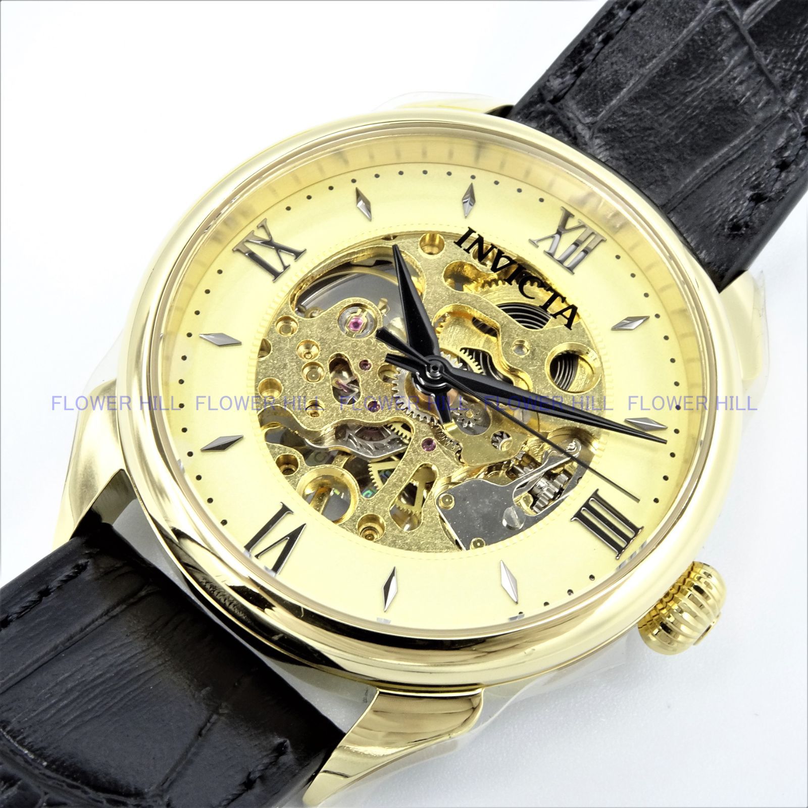 ネット公式 INVICTA 腕時計 38160 Vintage 手巻き レザー スチール - 時計