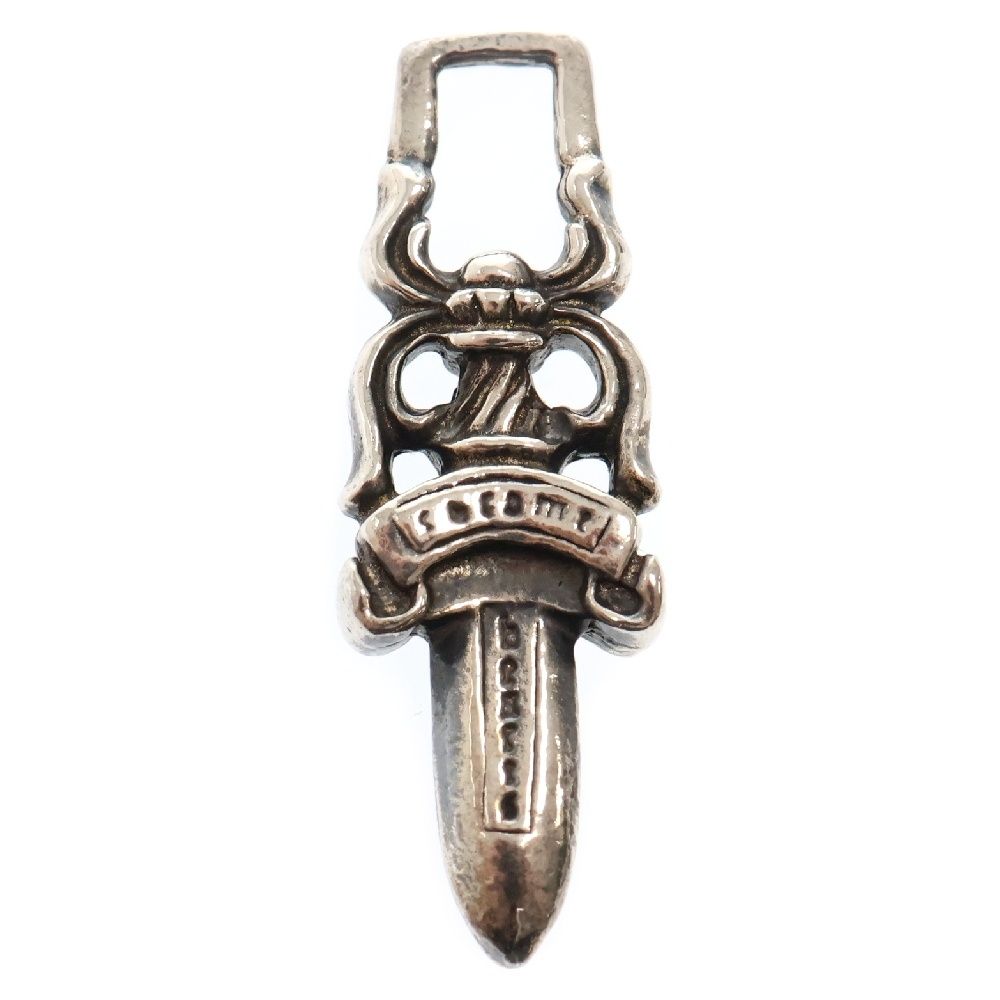 CHROME HEARTS クロムハーツ 5 DAGGER ZIP1 ダガージップ シルバーネックレストップ シルバー