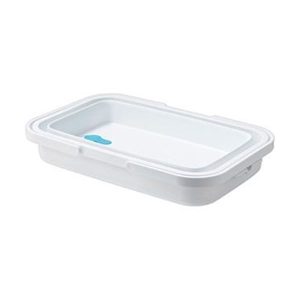 まとめ 伊勢藤 折りたたみ ソフトバスケットホワイト I-581W 1個 ×5セット