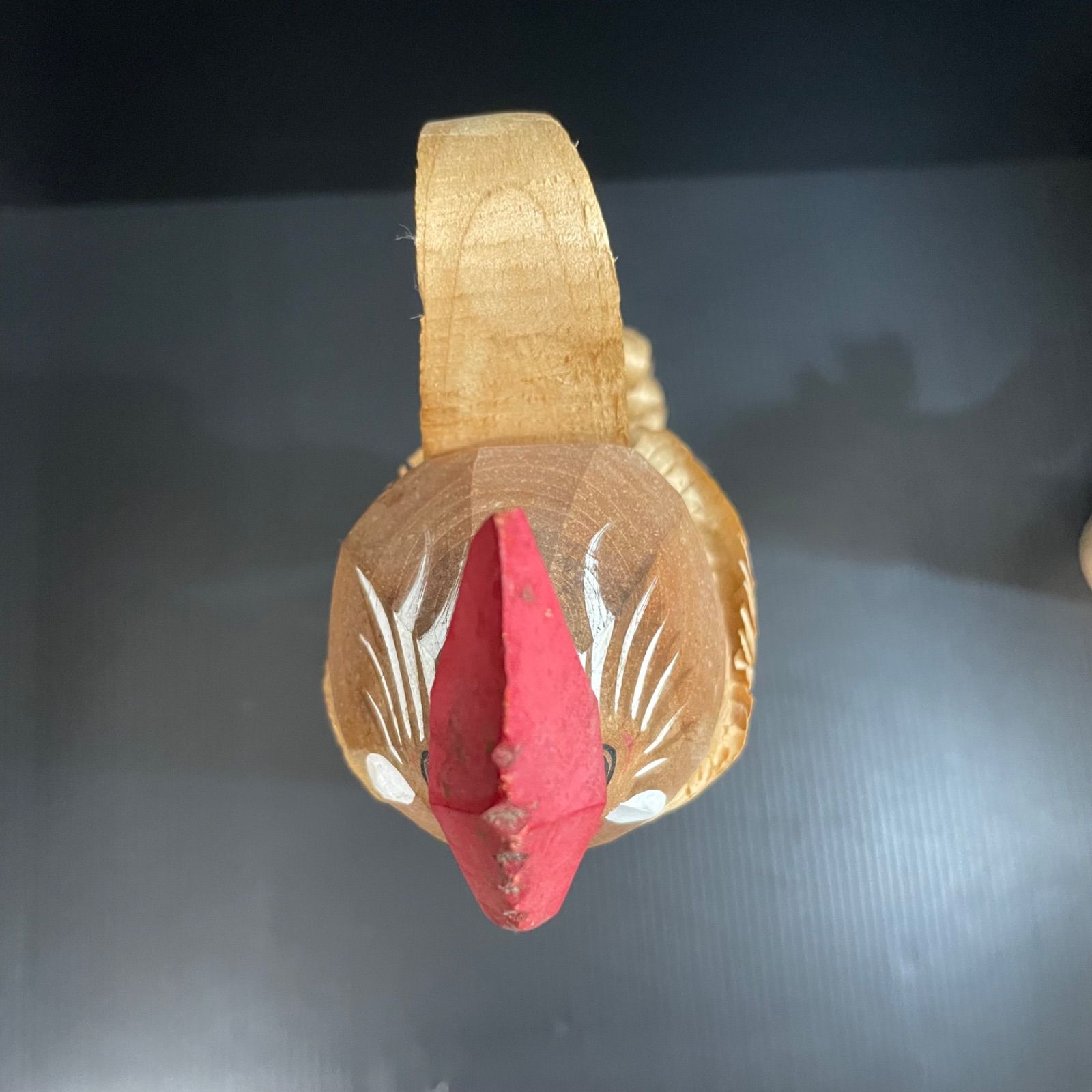 竹細工の鶏、70年代中国輸出品 竹細工の鶏、70年代中国輸出品 インテリア小物