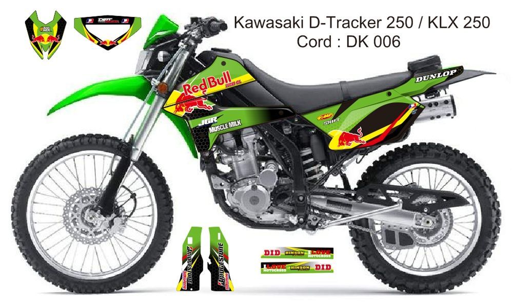 08-20 KLX250 DトラッカーX カワサキ デカール dg8 - メルカリ