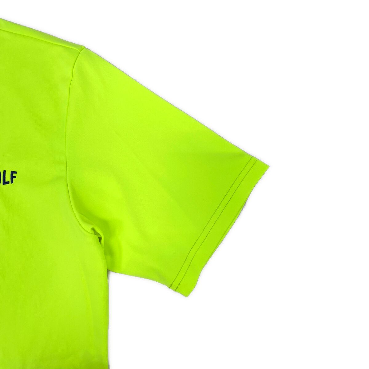 BEAMS GOLF モックネックシャツ イエロー S 1点物になります。 BEAMS GOLF モックネック ゴルフシャツ 蛍光