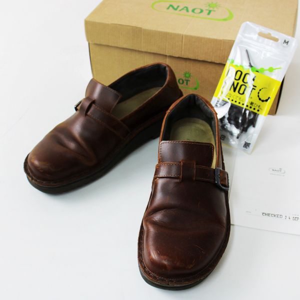 NAOT ナオト PISAC ピサック レザー シューズ 37/ブラウン 靴