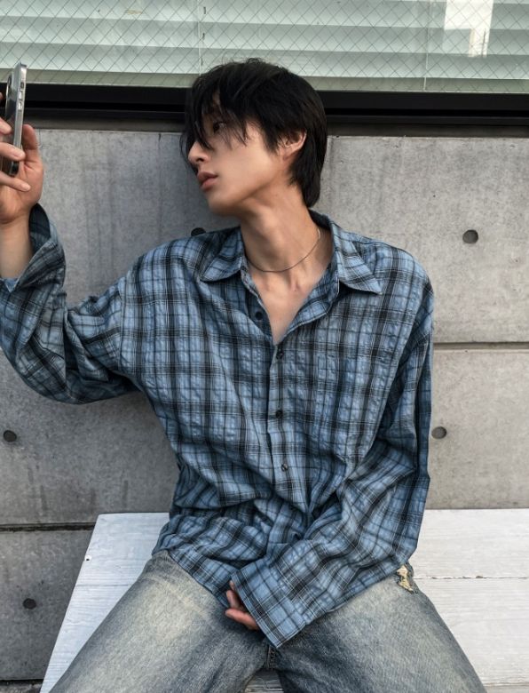 [COSYHARU公式]Aron Linkle checkered shirt 関税・配送料込み COSYHARU コシハル 公式]アーロンリンクルチェックシャツ - メルカリ