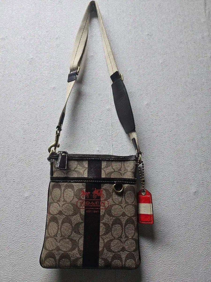 COACH コーチ DARK ブラウン ベージュ cignature シグネチャー コーティング ディポップ