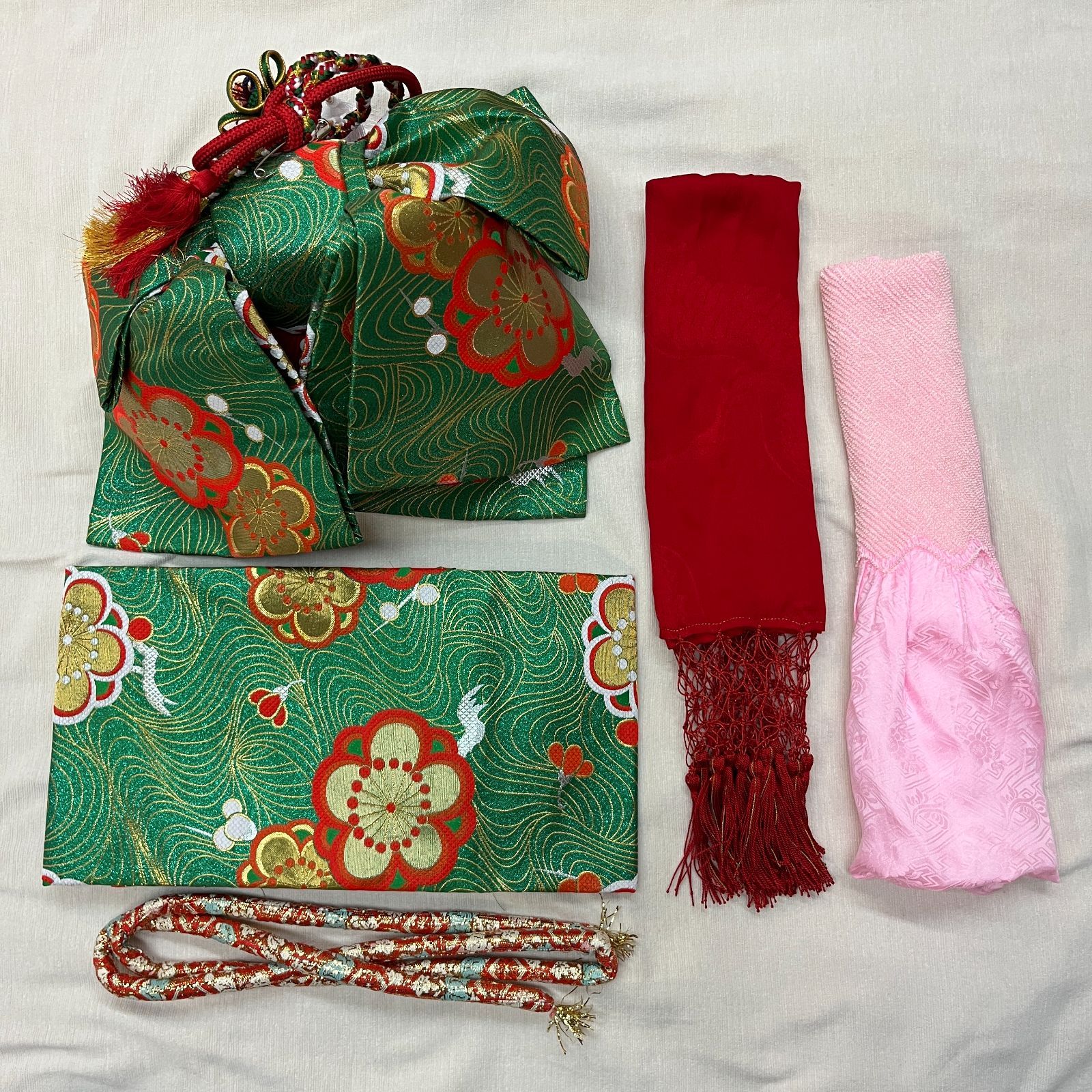 405ag31着物,長襦袢,帯揚げ□七五三 七歳 女児 絞り染め□美品 楽天市場】志古貴（しごき）絞り帯揚げ セット 子供用 女の子