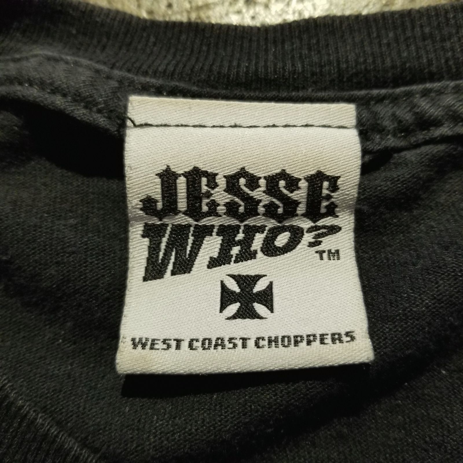 パ*ト様 【スペシャル】ウエストコーストチョッパーズ jesse who スカル WEST COAST CHOPPERS JESSE WHO ? 00s スカルフレイム ロンT XL