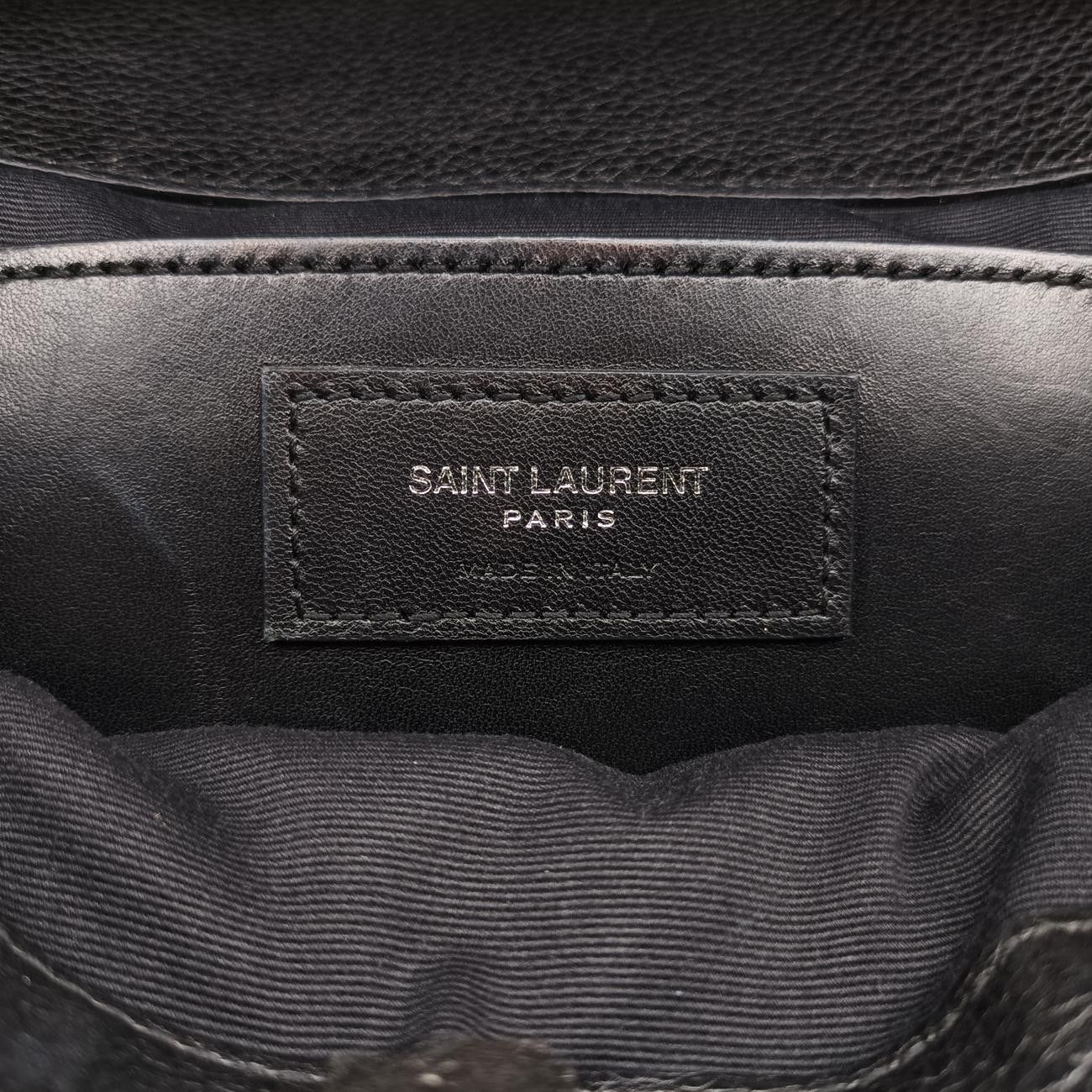 イヴサンローランYves Saint Laurentエンベロープブラック×ホワイトレザー428125TCT428125.1016 DECORATOM_COM_BR