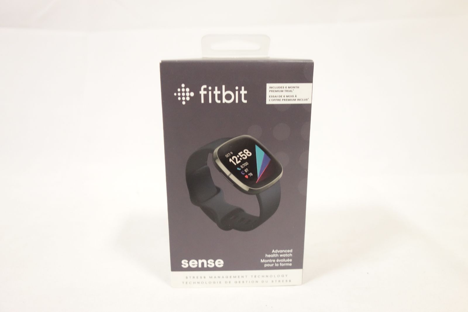 Fitbit スマートウォッチ カーボン グラファイト L/S サイズ Sense