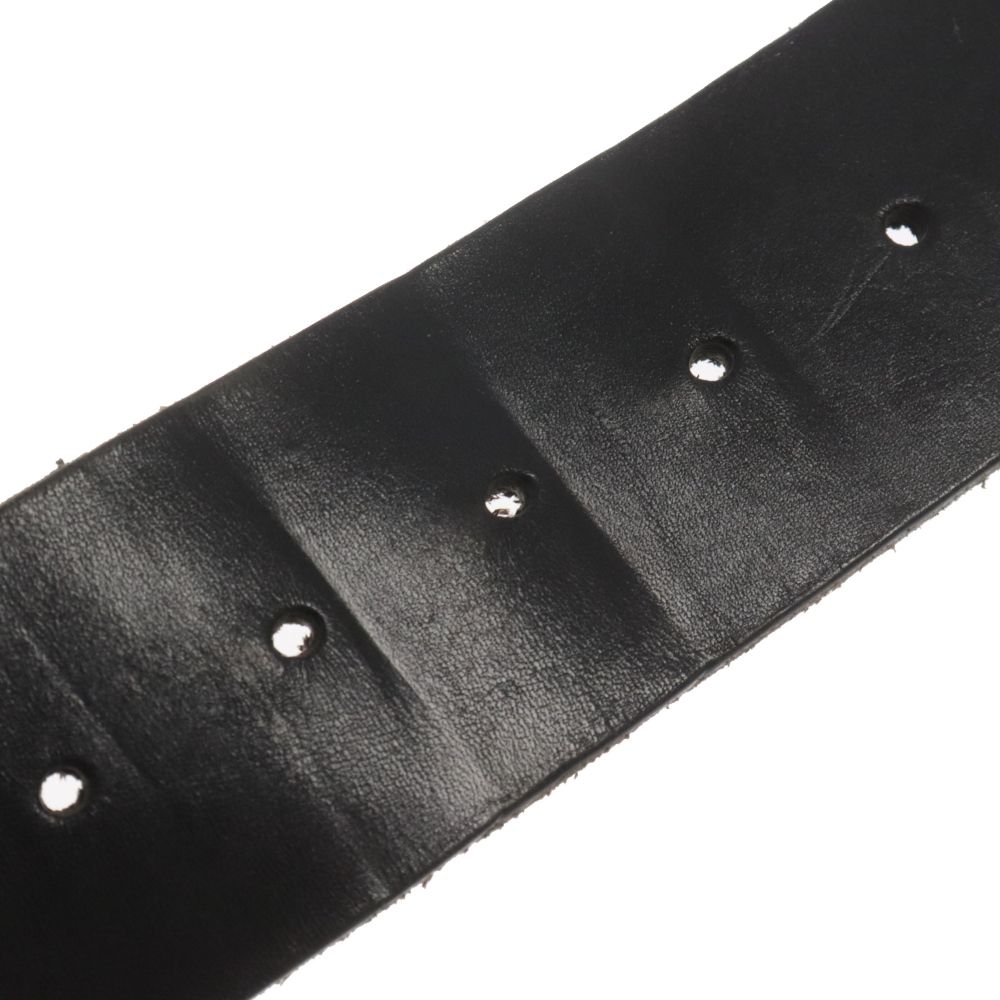 DIRK BIKKEMBERGS DRKロゴ レザーベルト 黒　値下げ中 DIRK BIKKEMBERGS (ダークビッケンバーグ) ロゴバックル ワイド