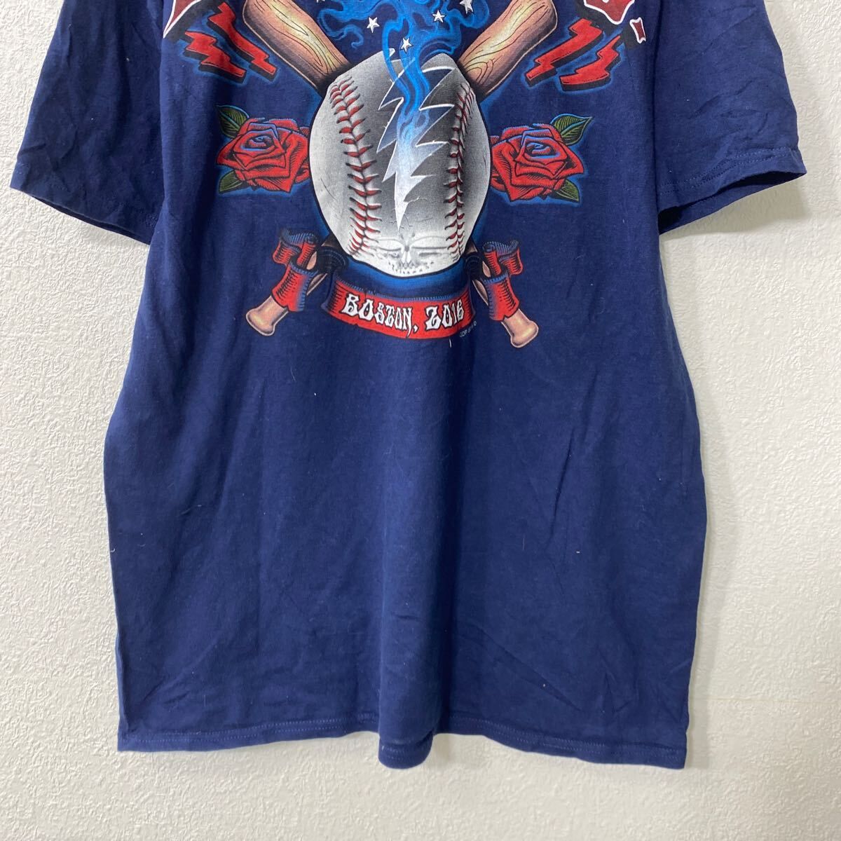 かに LIQUID BULE DEAD&COMPANY 半袖 プリントTシャツ L デッドアンド