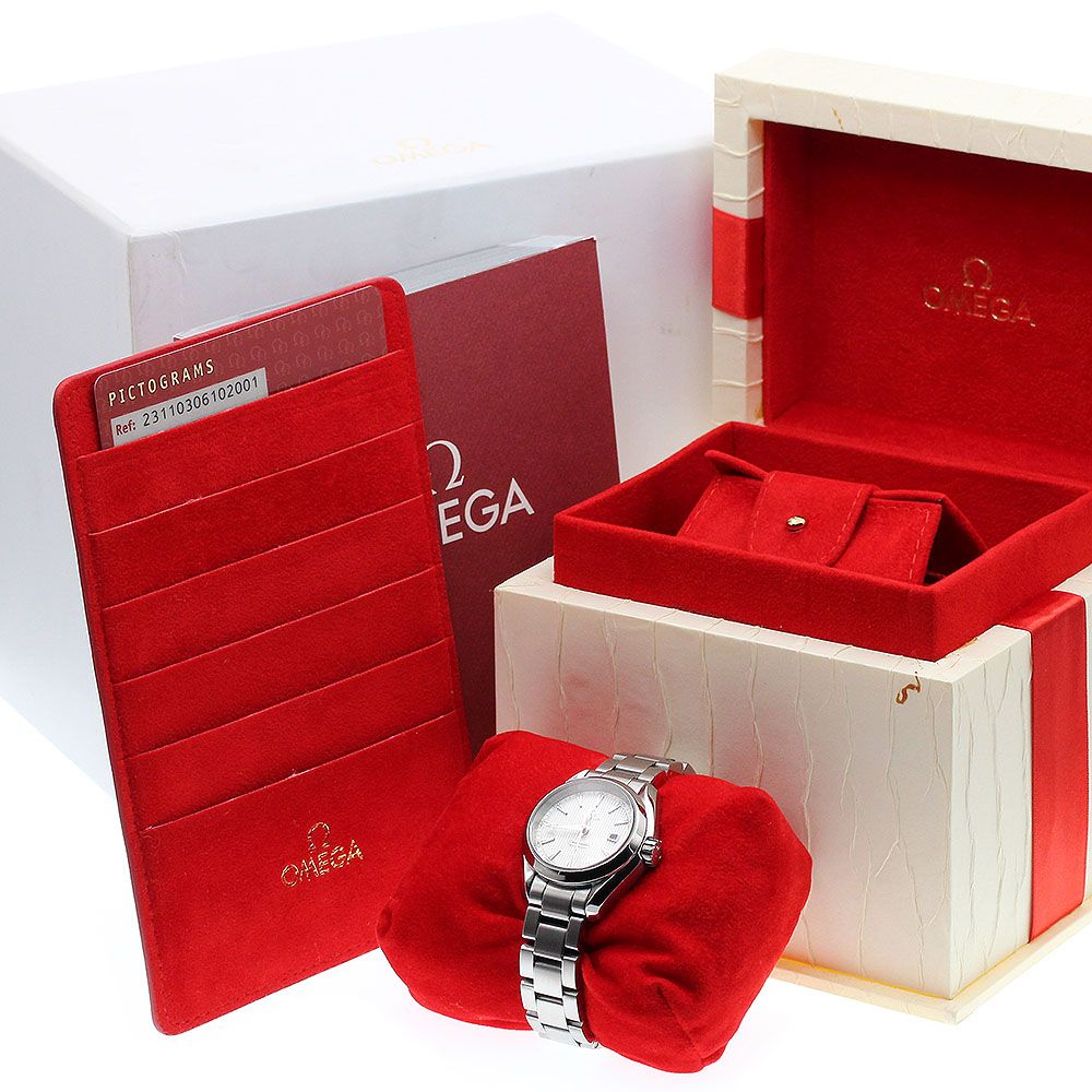 オメガ OMEGA 231.10.30.61.02.001 シーマスター アクアテラ デイト クォーツ レディース き_913423