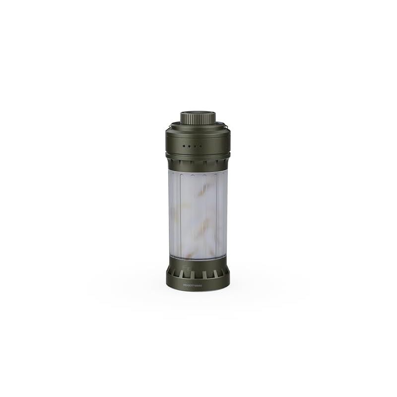Fenix CL22R 充電式軽量マルチビームコンパクトランタン | 500ルーメン | 80m | 最大200時間 | 2600mAh | 無段階輝度 | レッドライトモード | カラフルなムード照明 | IP65 ワイルドグリーン 1