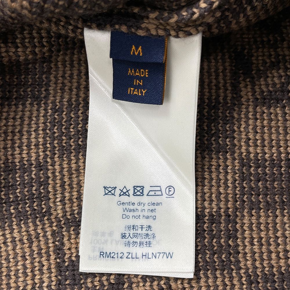 LOUIS VUITTON ルイ・ヴィトン 21AW ダミエ クールネック 長袖 ウール