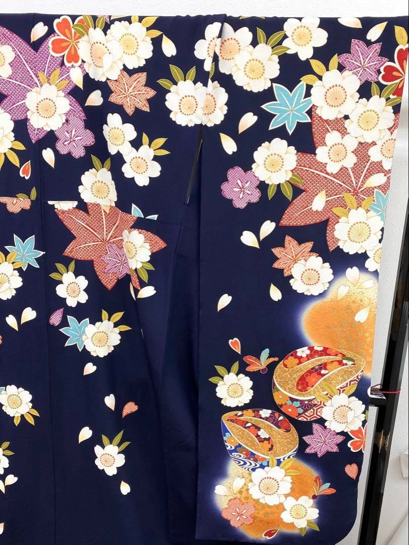 振袖 豪華 金駒 金彩 ちりめん 身丈169cm 撥水加工済 MO2739 - メルカリ