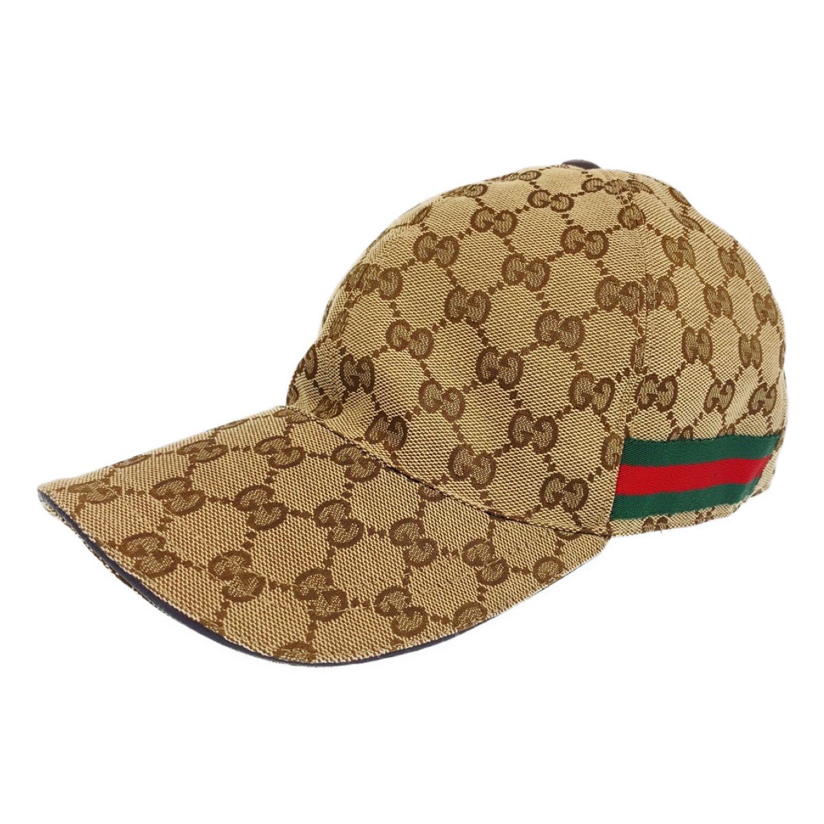 美品 GUCCI グッチ シェリーライン GG柄 ベージュ 赤 緑 GGキャンバス  