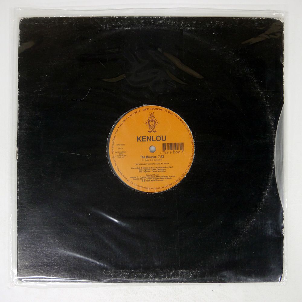 Mix) US盤 KENLOU/BOUNCE / GIMME GROOVE/MAW MAW0003 12 The