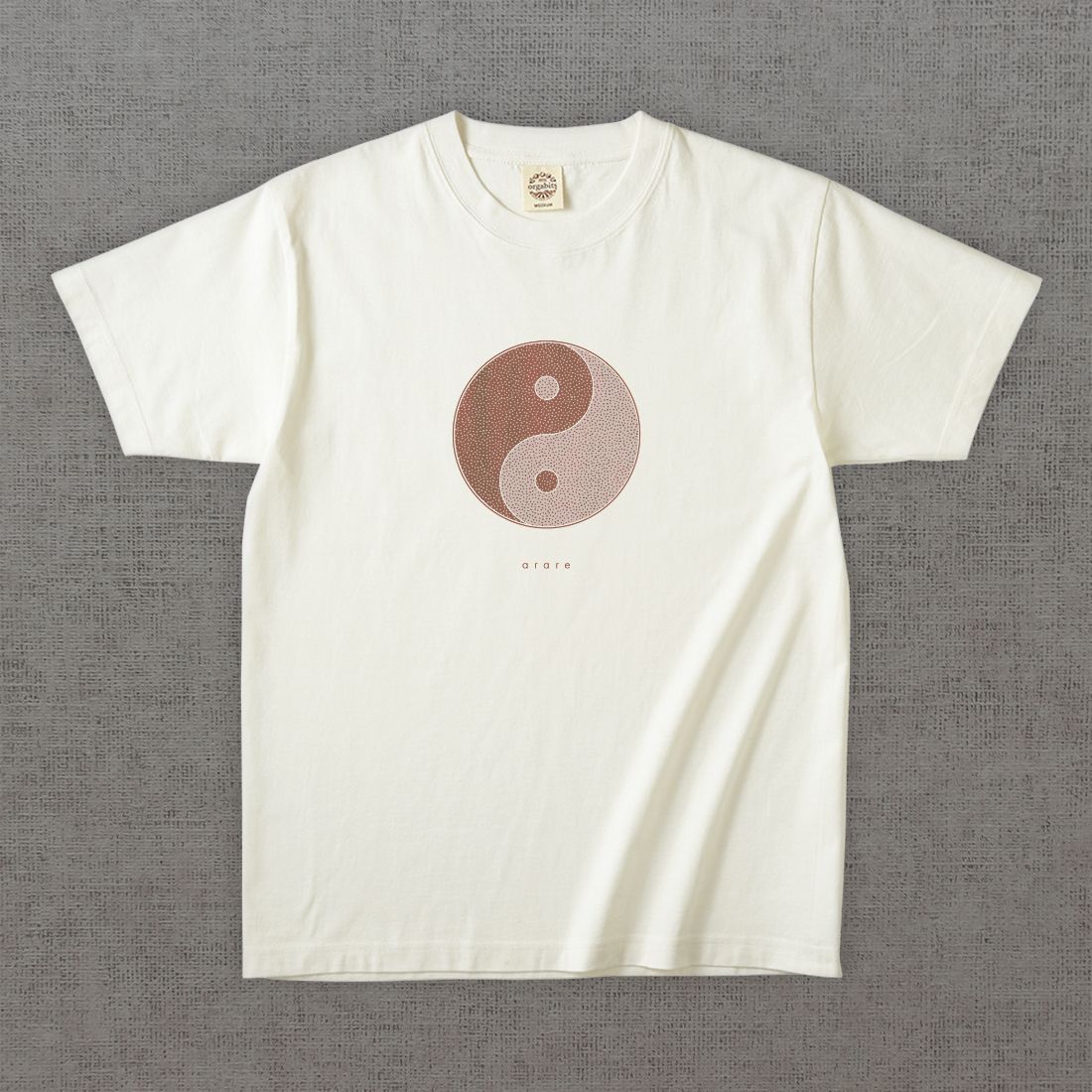 和柄Tシャツ　小紋 霰 -彩・円-