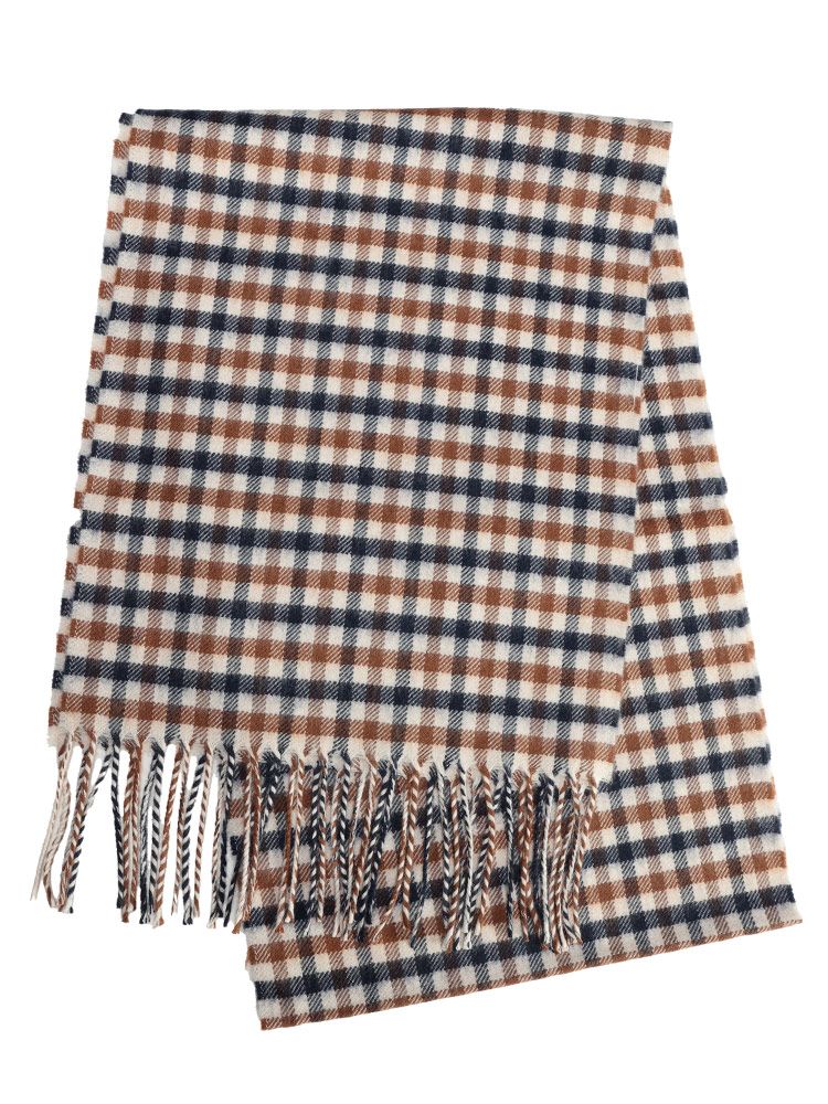 Aquascutum アクアスキュータム ウール チェック柄 マフラー