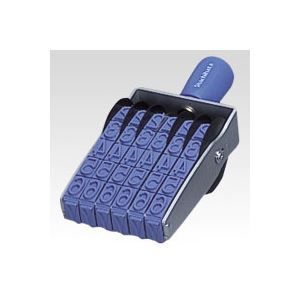 シヤチハタ 回転ゴム印エルゴグリップ 欧文6連 ゴシック体 CF-60G 1個