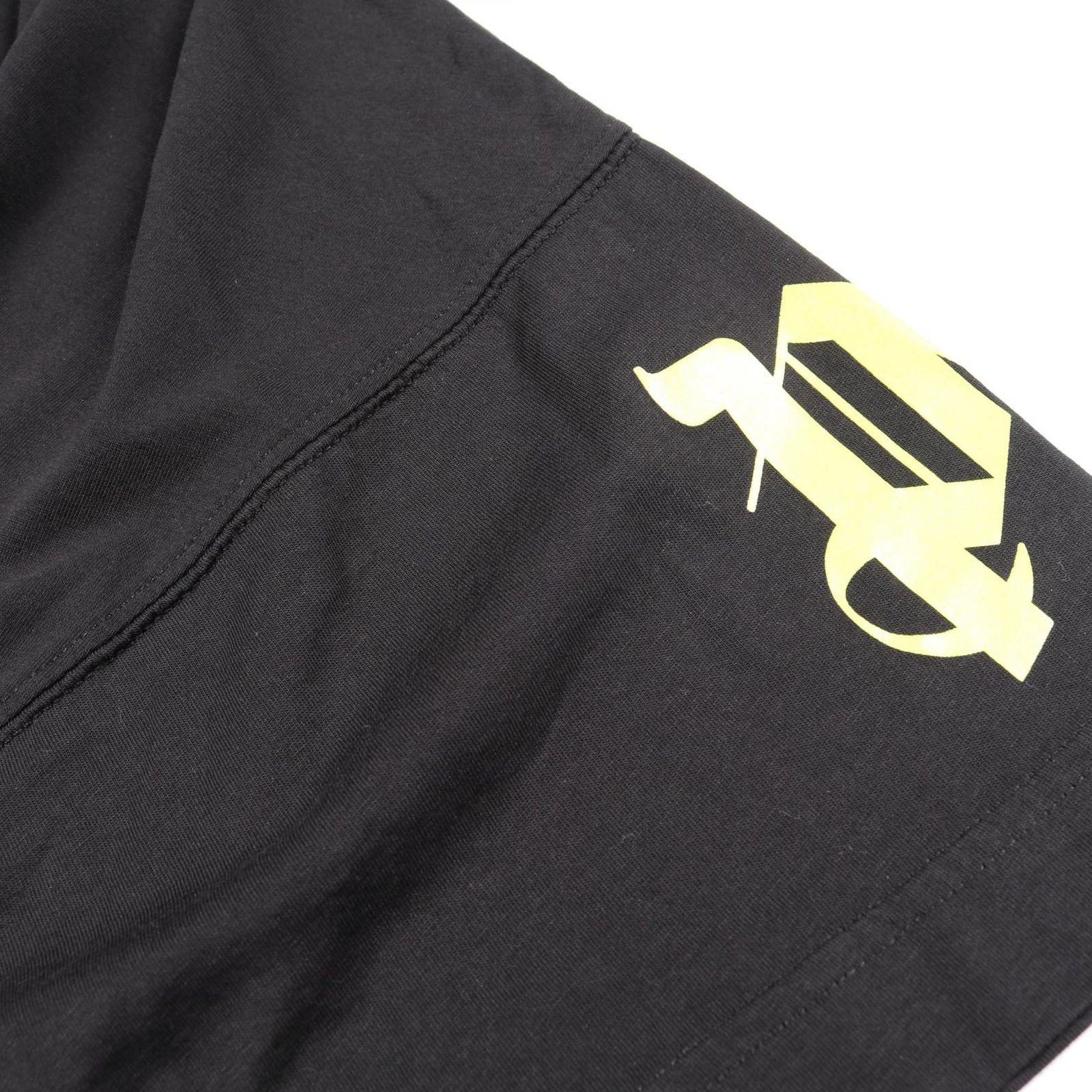 Palm Angels パームエンジェルス ロンT 長袖 黒 S　正規品タグ Palm Angels (パームエンジェルス) ロゴプリント クルーネック 長袖 T