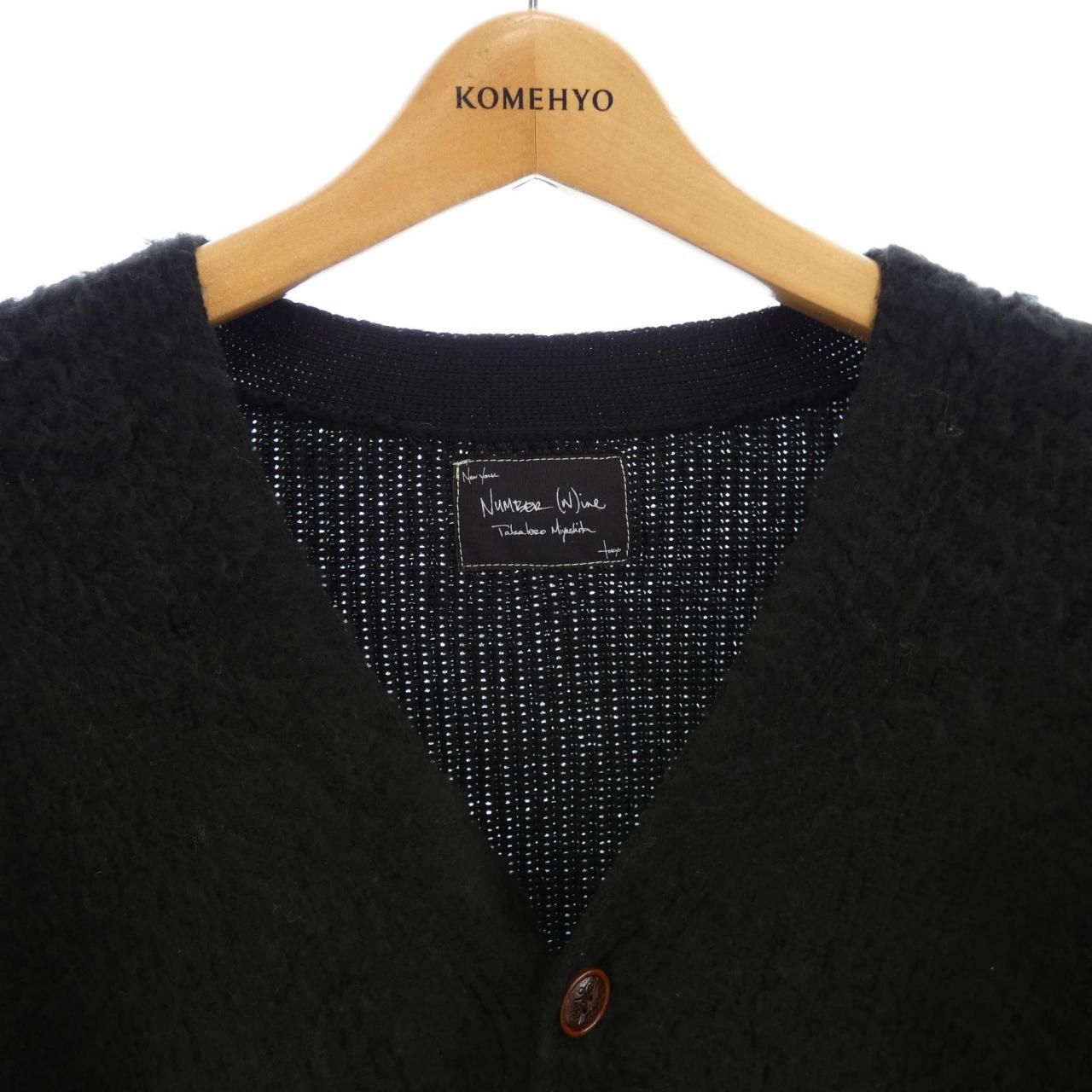ナンバーナイン n(n) byNUMBER (N)INE カーディガン NUMBER (N)INE/ナンバーナイン ZIGZAG JACQUARD MOHAIR KNIT