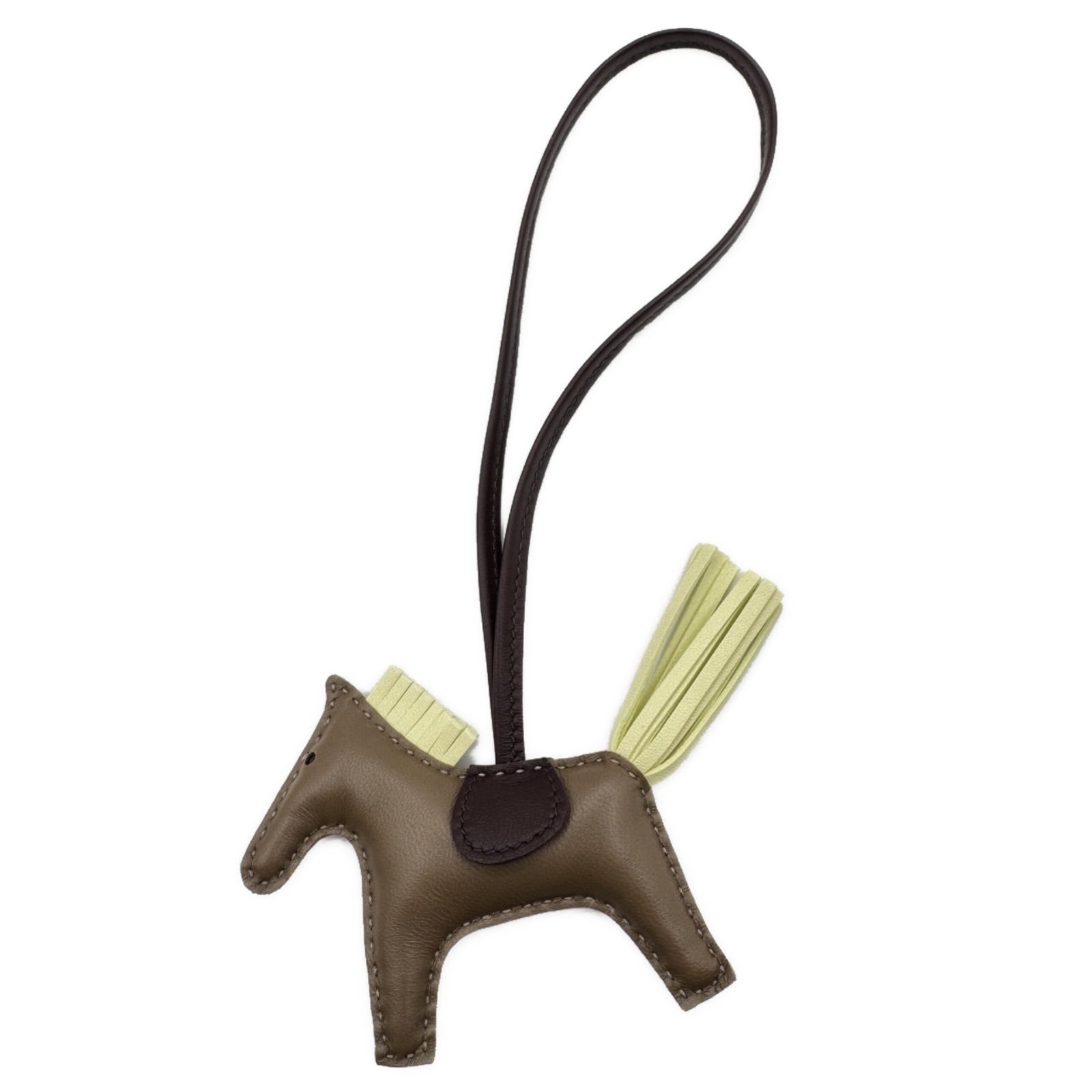 エルメス(HERMES) ロデオチャーム PM エトゥープ/ジョーヌミルトン  