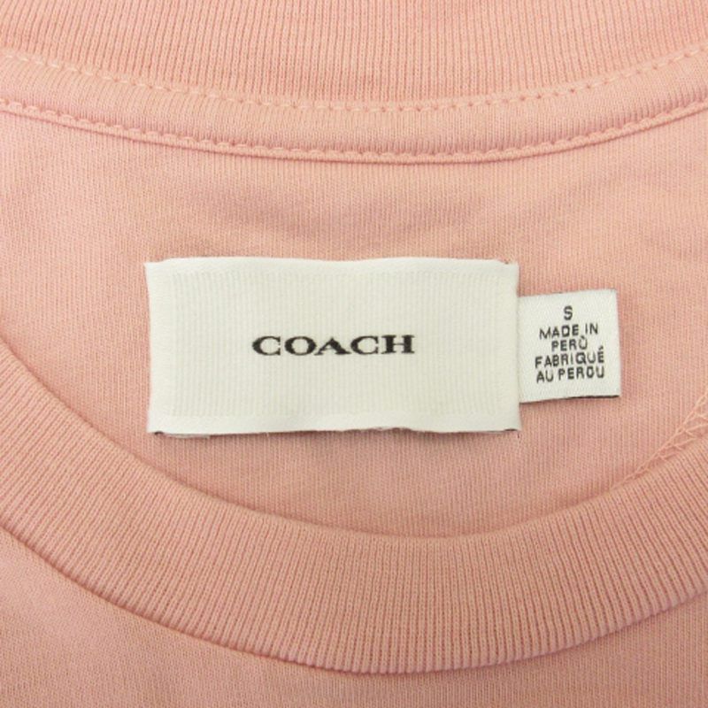 コーチ COACH レキシー Tシャツ カットソー 半袖 クルーネック 恐竜 刺繍 花柄 コットン ピンク S レディース 公式】COACH – コーチ | レキシー Tシャツ