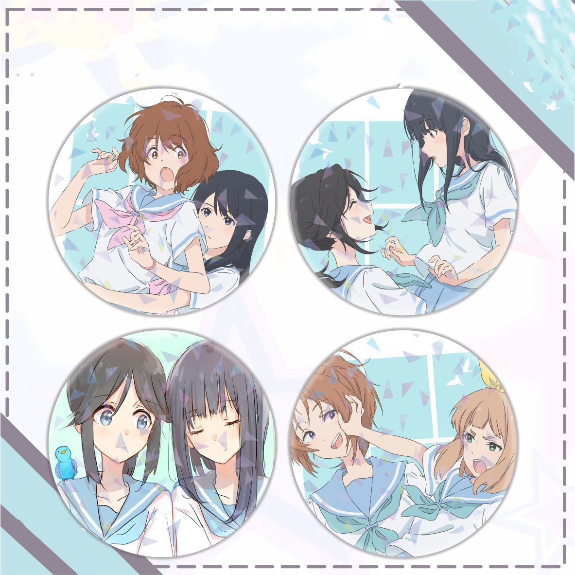 響け!ユーフォニアム 高坂麗奈 缶バッチセット 缶バッジ ポストカード 響け!ユーフォニアム 高坂麗奈 缶バッチセット 缶バッジ ポスト
