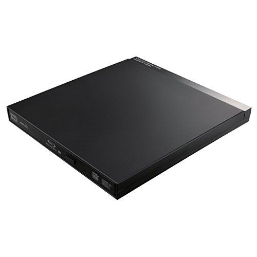 ロジテック ブルーレイドライブ 外付け USB3.0 再生 編集ソフト付 9.5mm薄型ドライブ ブラック LBD-PU