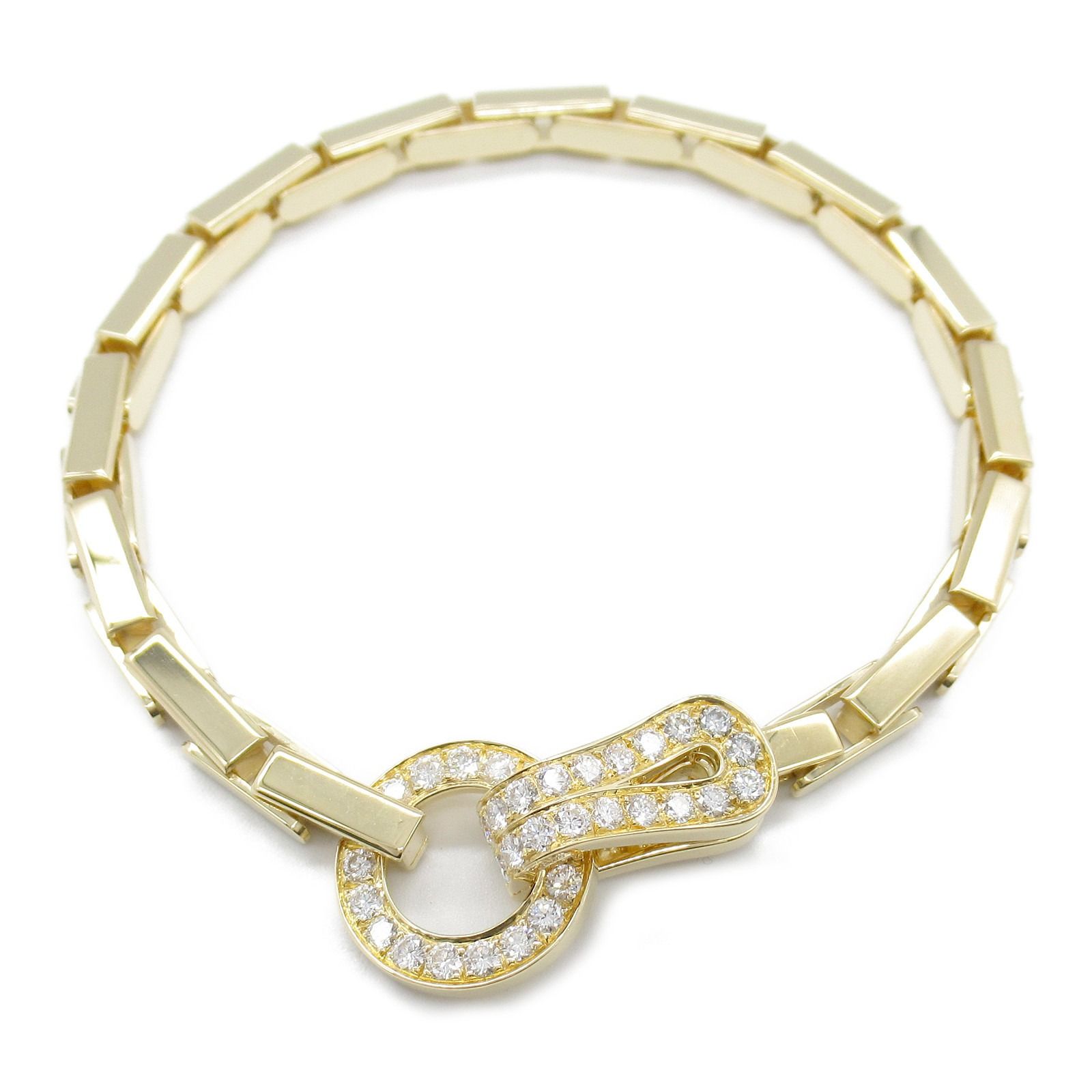 Cartier ゴールド ダイヤモンド ブレスレット カルティエ CARTIER ブレスレット アグラフ ダイヤ ブレスレット